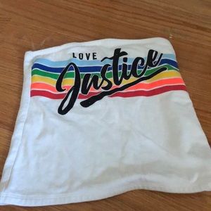 Justice strapless top ( also comes with straps)